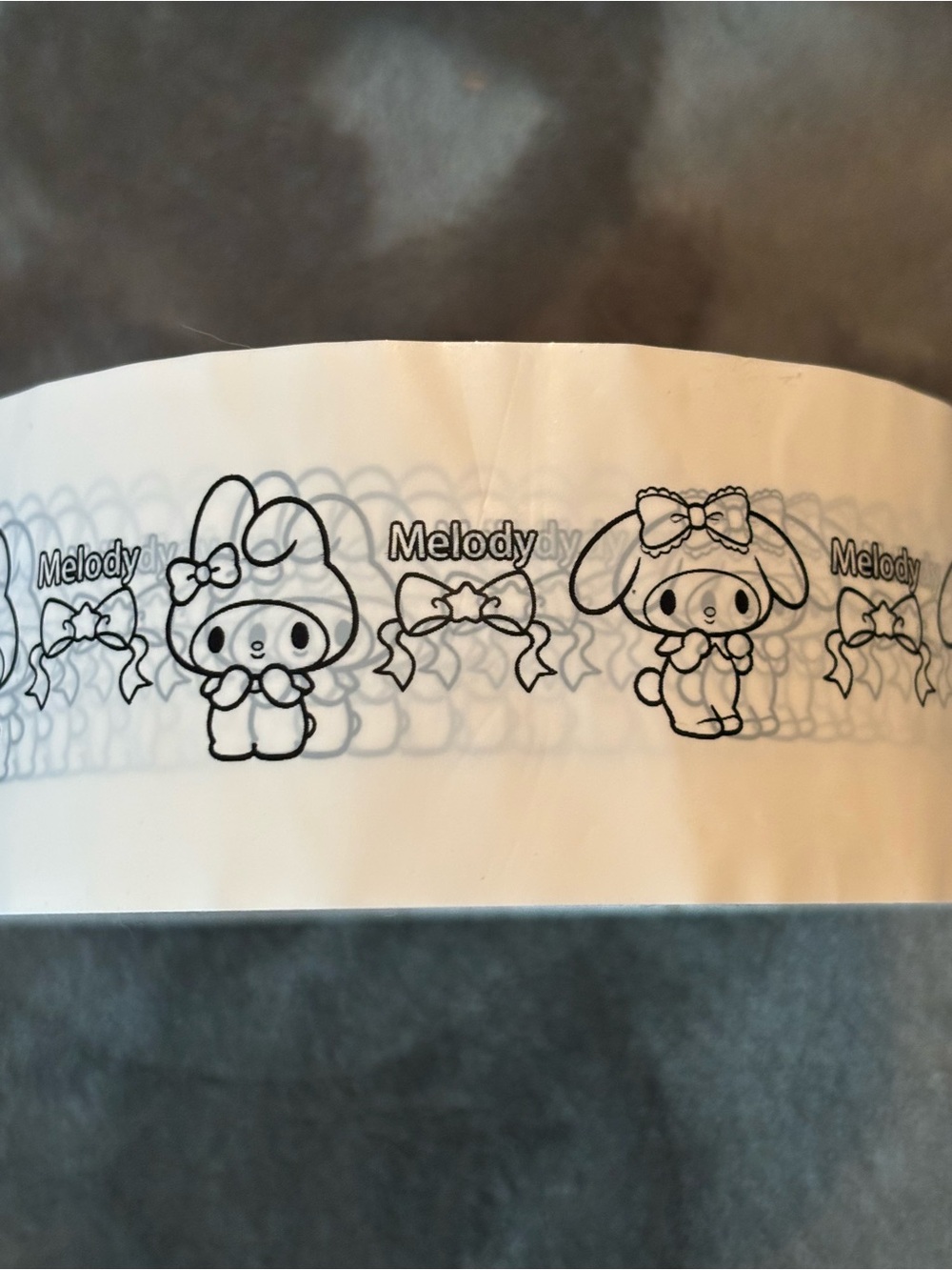 Sanrio My Melody Black & White Packing Tape